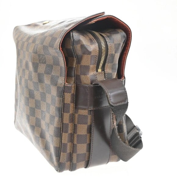 LOUIS VUITTON Naviglio Shoulder Bag Damier Ebene Leather Brown N45255 86EF009 - Picture 4 of 16